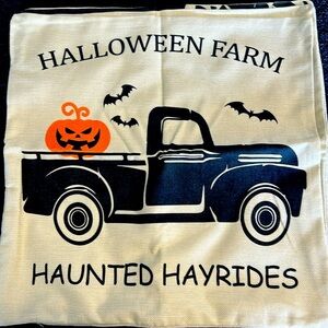 Halloween couch pillow covers (4)